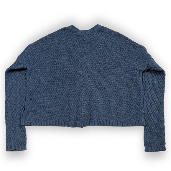 Aeropostale Womens Long Sleeve Boxy Knit Cardigan Sweater Size XS Blue - Picture 3 of 9